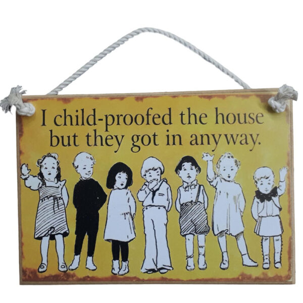 Country Printed Quality Wooden Sign Child Proofed The House Plaque New Gift