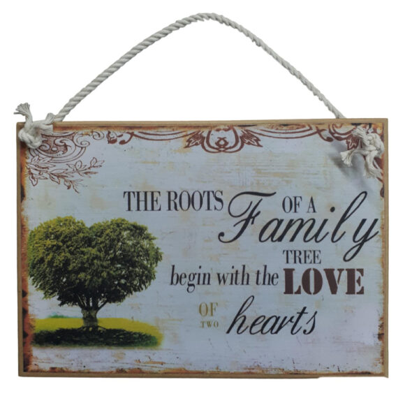 Country Printed Quality Wooden Sign Roots Of A Family Plaque New