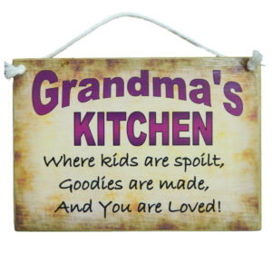 Country Printed Quality Wooden Sign Grandmas Kitchen PERSONALIZED New