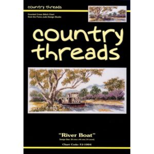 Country Threads Cross Stitch Counted X Stitch Pattern RIVERBOAT New
