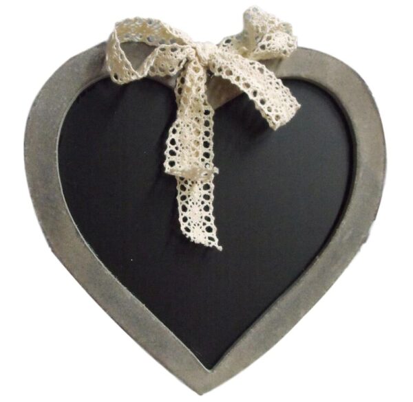 Country Printed Quality Wooden Sign BLACKBOARD HEART Cute Wedding Plaque New