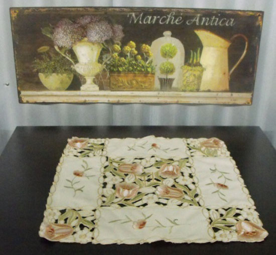 French Country Doiley Tulips Doily Lace Placemat Doily for Table or Duchess 30x30cm New