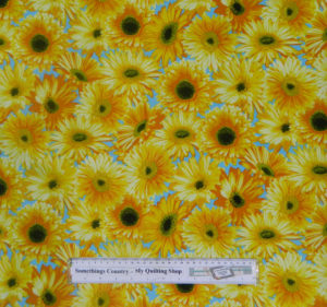 Country Patchwork Quilting Cotton Fabric SUNFLOWERY SPRING DAY Sewing 50x55 FQ