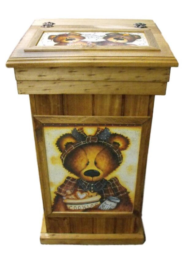 French Country Inspired Country Handmade Wooden Rubbish Bin Large Size
