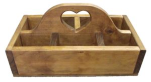 French Country Inspired Country Handmade Wooden BBQ Caddy Holder New