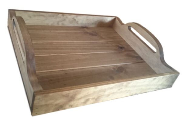 Handmade Wooden BBQ Tray, Dining Tray, Breakfast in Bed Tray Timber New