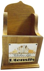 Handmade Wooden Timber Kitchen Gadgets and Utensils Holder New