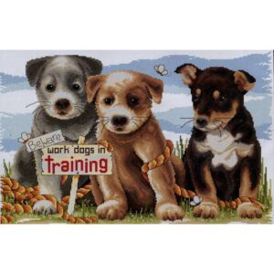 Country Threads Cross Stitch Kit - Work Dogs in Training