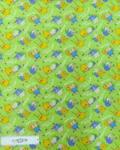 Patchwork Quilting Fabric ADVENTURE TIME TV Sewing Material Cotton FQ50X55cm NEW