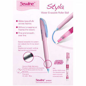 Sewline Styla Water Erasable Pen for Sewing, Embroidery & Patchwork New