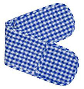 Gingham Check Kitchen Double Oven Gloves Assorted Colours New