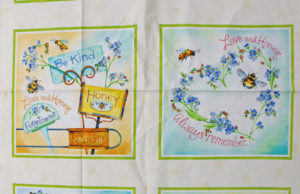 Quilting Patchwork Fabric Sewing Cotton QUILTING BEE FLORAL Panel 60x110cm New www.somethingscountry.com