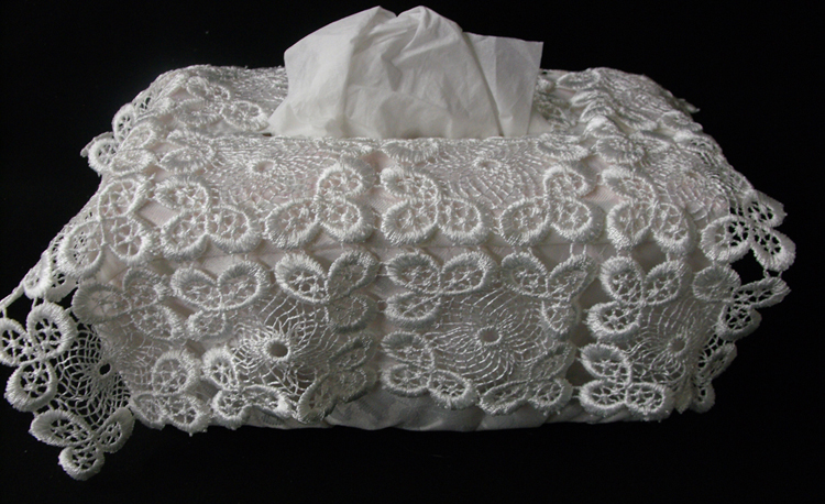 shabby chic tissue box cover