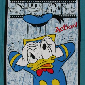 Quilting Patchwork Fabric Sewing Cotton DONALD DUCK DISNEY Panel 90x110cm New Material www.somethingscountry.com.au