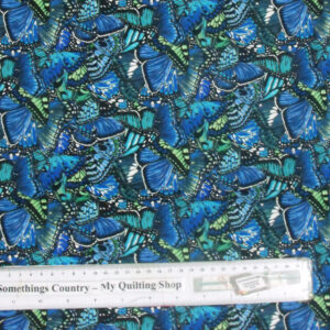 Quilting Patchwork Cotton Sewing Fabric BUTTERFLY WINGS 50x55cm FQ NEW