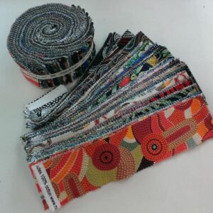Jelly Roll AUSSIE & ABORIGINAL PRINTS Patchwork Quilting 2.5inch strip Fabric New