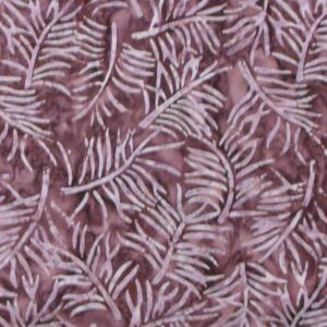 Quilting Patchwork Sewing Batik PINK MAROON LEAVES Cotton 50x55cmFQ NEW