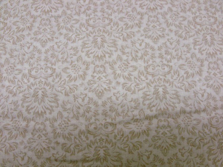 Quilting Patchwork Sewing Fabric GENTLE GARDEN TAUPE TONAL FLORAL ...