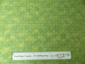 Quilting Patchwork Sewing GREEN METALLIC SQUARES TONAL 50x55cm FQ NEW