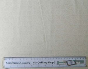 Quilting Patchwork Sewing Fabric CREAM SWIRLS TONAL 50x55cm FQ NEW