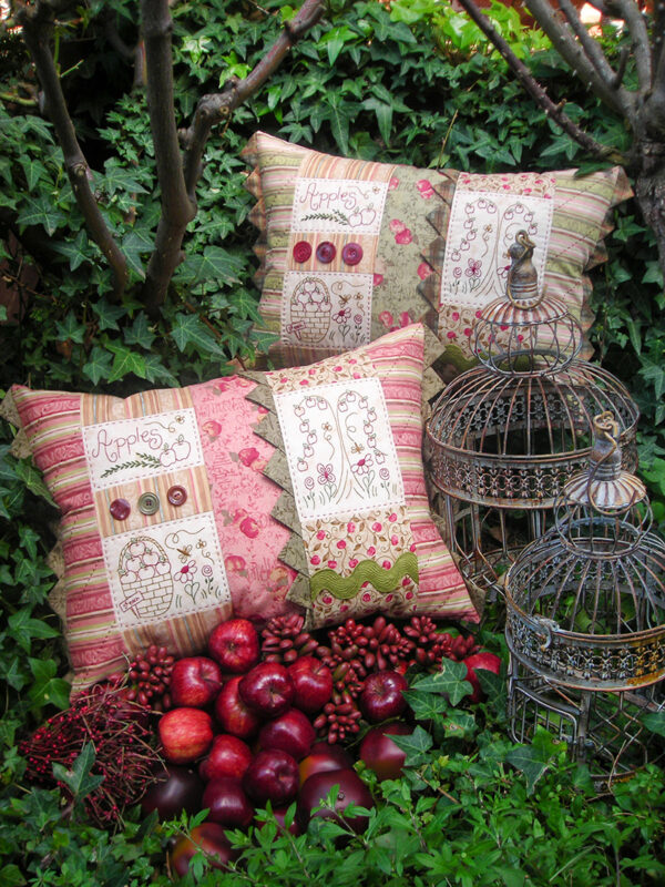 Quilting Sewing Cushion Pattern APPLE HARVEST Sally Giblin Rivendale Collection NEW