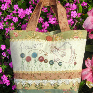 Quilting Sewing Bag Pattern FLOWERS & ME Sally Giblin Rivendale Collection NEW
