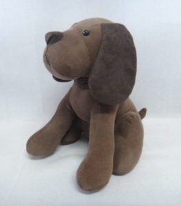 French Country Vintage Inspired BROWN SITTING DOG DOORSTOPPER Weighted New Door Stopper