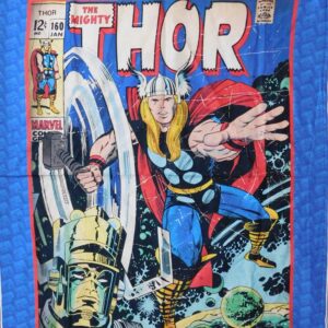 Patchwork Quilting Sewing Fabric MARVEL THOR Panel 90x110cm New Material
