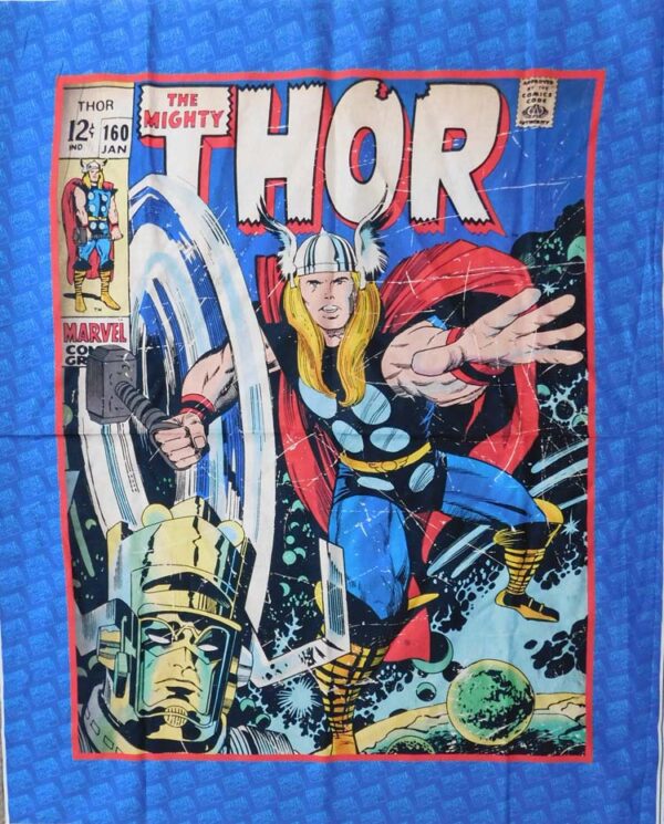 Patchwork Quilting Sewing Fabric MARVEL THOR Panel 90x110cm New Material