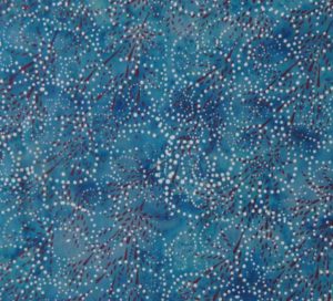 Quilting Patchwork Sewing Fabric Batik PEACOCK BLUE Cotton 50x55cm FQ NEW
