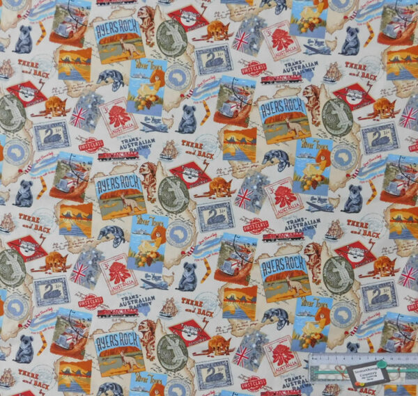 Quilting Patchwork Sewing Fabric AUSTRALIAN GOLD 2 Cotton Material 50x55cmFQ NEW