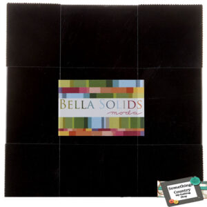 Moda Layer Cake BELLA BLACK 10 Inch Squares Patchwork Quilting Sewing Fabric NEW