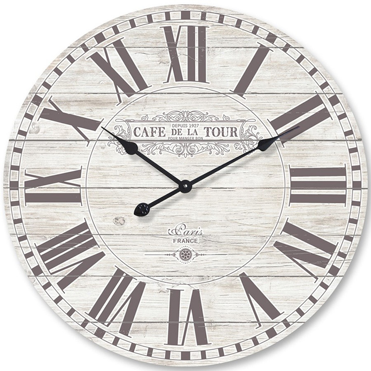 Clock French Country Vintage Wall Clocks 70cm Cafe De La Tour Large - Wall Clock In French