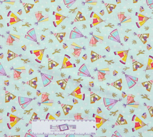Quilting Patchwork Sewing Fabric INDIAN TEE PEES 50x55cm FQ New Material