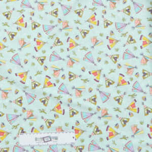 Quilting Patchwork Sewing Fabric INDIAN TEE PEES 50x55cm FQ New Material