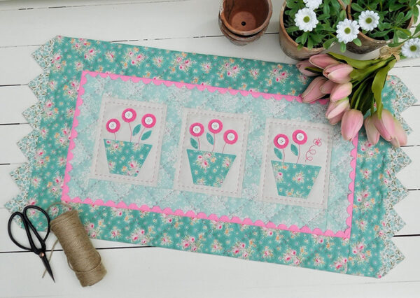 Quilting Sewing TABLE RUNNER Pattern BUMBLE BLOOMS Sally Giblin Rivendale Collection NEW