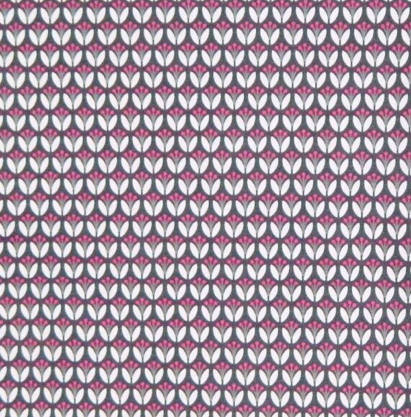 Quilting Patchwork Sewing Cotton Fabric PURPLE TULIPS Wider 150x50cm New