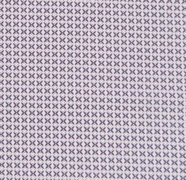 Quilting Patchwork Sewing Cotton Fabric PURPLE CROSSES ON WHITE Wider 150x50cm New