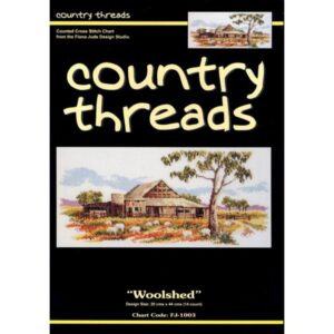 Country Threads Cross Stitch Counted X Stitch Pattern Graph WOOL SHED New FJ-1003