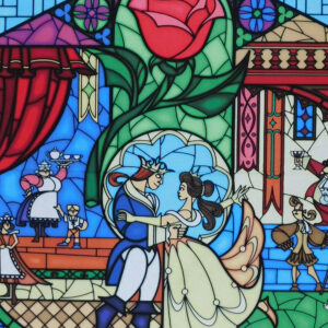 Patchwork Quilting Sewing Fabric BEAUTY AND THE BEAST WINDOW Panel 90 x 110cm New