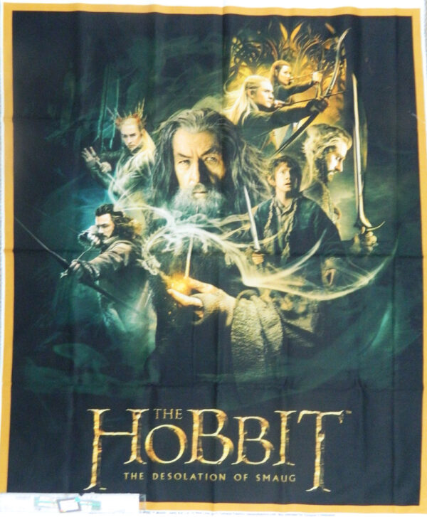 Patchwork Quilting Sewing Fabric THE HOBBIT CHARACTERS Material Panel 92x110cm New