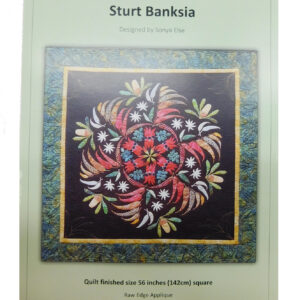 Quilting Sewing Australian Flora Mandala Quilt Pattern STURT BANKSIA New