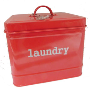 Enamel Retro Laundry Powder Tin Laundry Detergent RED New FREEPOST