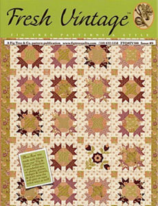 Quilting and Sewing Pattern Fig Tree & Co FRESH VINTAGE PLUM ROSE New
