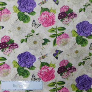 Patchwork Quilting Sewing Fabric FLOWER SHOW 50x55cm FQ Cotton New