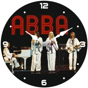French Country Chic Retro Inspired Wall Clock Small 17cm ABBA New Time