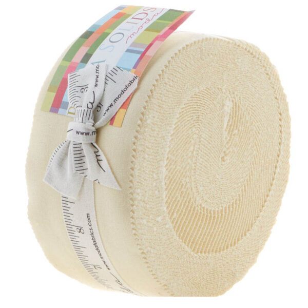 Quilting Jelly Roll Sewing Patchwork MODA BELLA SNOW CREAM 2.5 Inch Strips Fabrics New
