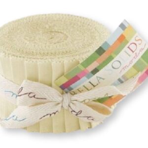 Quilting Jelly Roll Sewing Patchwork MODA BELLA SNOW CREAM 2.5 Inch Strips Fabrics New