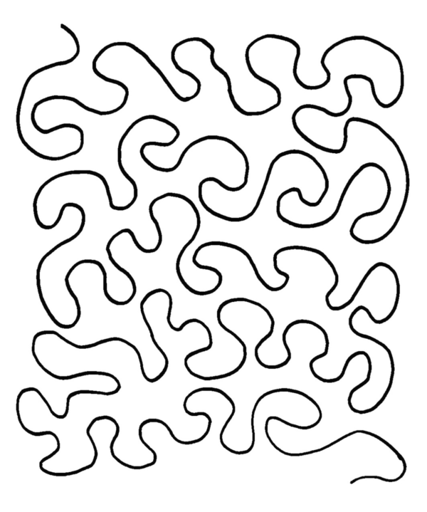 Quilting Full Line Stencil Stipple Meander Reusable use with Pounce New A4