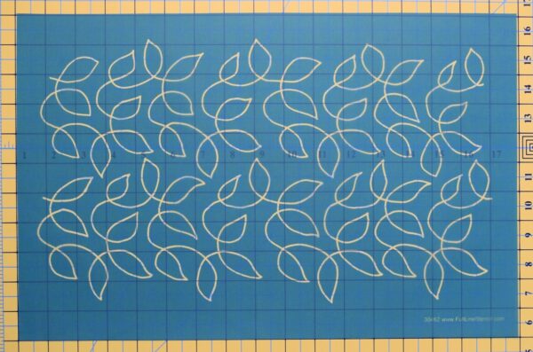 Quilting Full Line Stencil Meandering Leaves Reusable for Quilts use Pounce A3 New